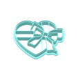 3.png Heart Box of Chocolates Cookie Cutters | Standard & Imprint Cutters Included | STL Files