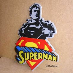 superman-cartel-rotulo-letrero-logotipo-pelicula-juego-comic.jpg STL file Superman, Poster, Sign, Signboard, Logo, Movie, Comic book, video game, console・3D printable model to download