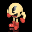 Mr.Pacman-v1-Exploded.png Mr. Pac-Man Figurine PacMan Model Retro Game Room Decor