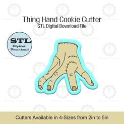 Etsy-Listing-Template-STL.png Wednesday Thing Hand Cookie Cutter | STL File