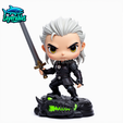 layerables-4.png Chibi Geralt of Rivia - 3D Model for Printing - The Witcher Collectible