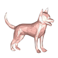 model.png Dog Low Poly no.2