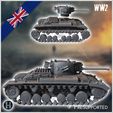 2.jpg Valentine Mark Mk. IX infantry tank - UK United WW2 Kingdom British England Army Western Front Normandy Africa Bulge WWII D-Day