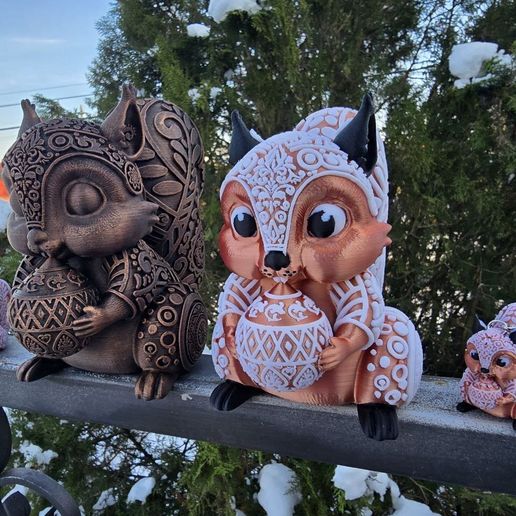 SQUIRREL ORNAMENTAL 3D model