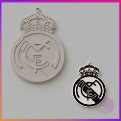 LLAVERO-REAL-MADRID-CF-FINALE.jpg Archivo STL LLAVERO REAL MADRID CF・Modelo de impresora 3D para descargar