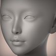 2.30.jpg 27 3D HEAD FACE FEMALE CHARACTER FEMALE TEENAGER PORTRAIT DOLL BJD LOW-POLY 3D MODEL