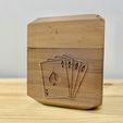 D9C1C9A6-852C-4B78-8E82-F6DA3ABCCF33.jpeg Playing Card Wooden Box (Support Free)