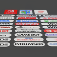 4.png Lot *3 of 30 decorative banners, collection, video game console brand.