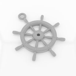 2.jpg STL file Ship'sWheel Pendant・3D printable model to download