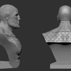CharacterStrip.jpg Fichier STL gratuit Buste Captain America (inspiration) Prés suporté (160mm)・Modèle à télécharger et à imprimer en 3D