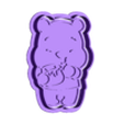 5.stl SET OF 4 WINNIE THE POOH COOKIE CUTTERS