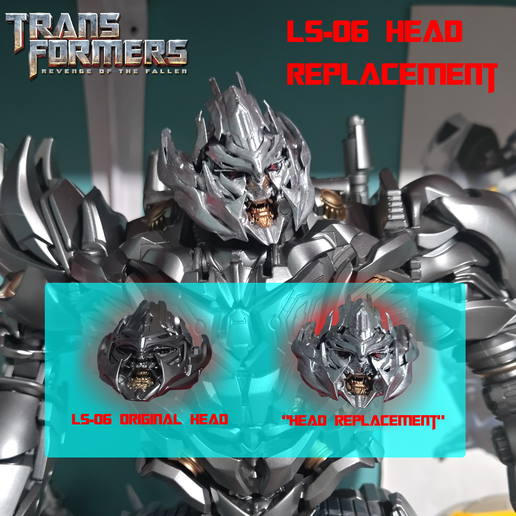 Transformers LS06 Megatron Head Replacement (Studio Series 13 Ss coming soon)