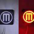 combine_images_display_large.jpg Makerbot M Logo LED Nightlight/Lamp