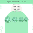 Tree-of-life-01-clay-cutters-2.png Tree of Life 01 Clay Cutter for Polymer Clay | Digital STL File | Clay Tools | 4 Sizes Summer Clay Cutters