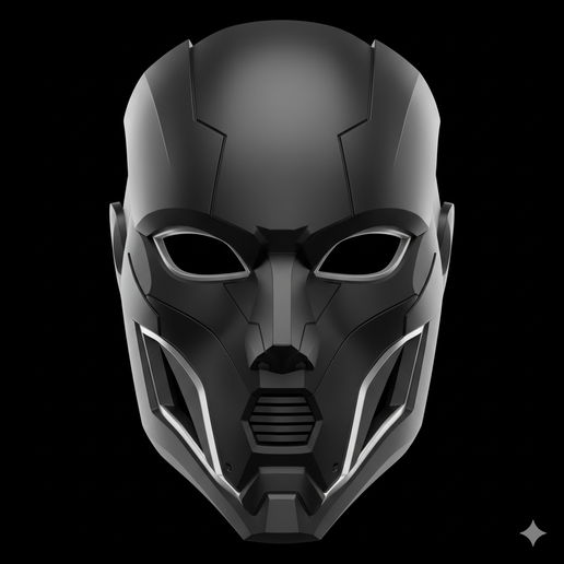 breathable mask STL, warrior mask STL, robot mask STL, ghost mask STL, universal size mask STL, gas mask style STL, custom fit mask STL, theater mask STL, comfortable wearable mask, tribal mask STL, cosplay face mask STL, half mask STL, decorative mask ST