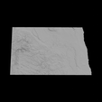 1.png Topographic Map of North Dakota – 3D Terrain