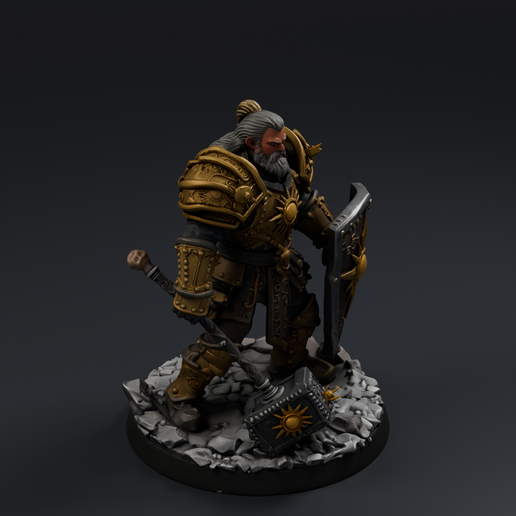 Legendary Paladin 3D printable STL miniature