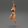 Girl-0006.jpg VolleyBall Girl 1 Posieren 3D-Druck Modell