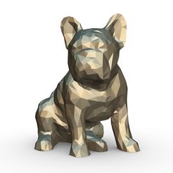 1.jpg STL file French Bulldog Figure 2・3D print object to download