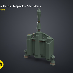 Boba Fett’s Jetpack - Star Wars LA PLT) ) y. Fichier 3D Jetpack de Boba Fett - Star Wars・Plan imprimable en 3D à télécharger