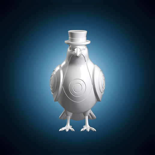 Dapper Bird Character Figure