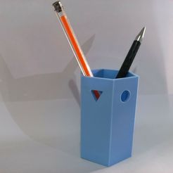 Free STL file Pen Pencil Paintbrush Holder・Object to download and