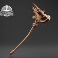 Boom_Hammer_Render_Bronze.jpg Boom Hammer Bloodborne Life Size Prop STL