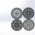 5.-4.jpg Archivo STL 2D DECORACIÓN DE PARED(POSAVASOS)・Idea de impresión 3D para descargar