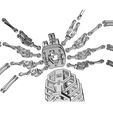 Immagine5.jpg Файл STL Шарнирный гибкий робот-паук тарантул 3D головоломка・Шаблон для загрузки и 3D-печати