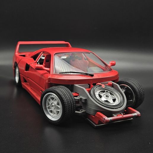 FERRARI F40 ( 1987 ) COD. 3732 BURAGO LEGNO ROSSO SCALA 1/18