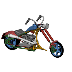 PRIMA_MOTO-v1.png 3D file Harley chopper moto bike・3D print model to download