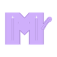 M shell.stl MTV logo LED sign