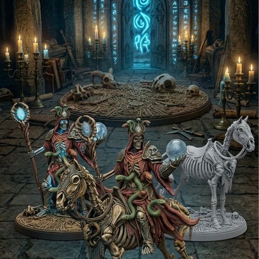 Skeleton Necromancer - Tabletop Miniature Figure