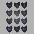 Extruded_ChineseZodiac_Collection_1mm.png Chinese Horoscope 1 mm Shark Fin Picks Collection