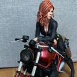 bw0293.jpg Black Widow on Black Widow Bike Marvel Motorcycle