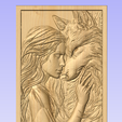 Screenshot-2025-06-12-152225.png Girl and Wolf STL Relief – Emotional Fantasy CNC Carving Design