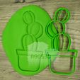 IMG_20190903_141127.jpg PACK 12 CACTUS - cookie cutter - mexican party, desert, summer - dough and clay cutter - 12cm