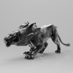 render.jpg Free STL file Sand Lioness | Guild Wars 2・3D printer model to download
