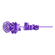 Text Flip - Cupid's Rose.stl Text Flip: Valentines Rose 🌹
