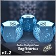 Zodiac Tne I Sagittarius Archer Sagittarius (Archer) Zodiac Tealight Cover