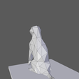 wireframe0004.png Statuette of a lowpoly sitting dog