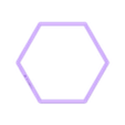 Hexagon~4.75in_depth_1in.stl Hexagon Cookie Cutter 4.75in / 12.1cm
