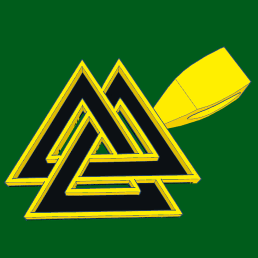 Valknut_Pendant 3D model