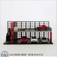 SHOW-ROOM-004.jpg Fichier STL MINI GARAGE DIORAMA POUR DIECASTS A L'ECHELLE 1/64 - MODÈLE 006 - The Show Room・Design à télécharger et à imprimer en 3D