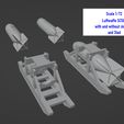 Scale 1/72 Luftwaffe SC590 with and without skid ring and Sled 1/72 scale SC 500kg Luftwaffe Bomb