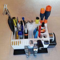 Image_1.png 3D Printer Tools Holder with adapter for desktop