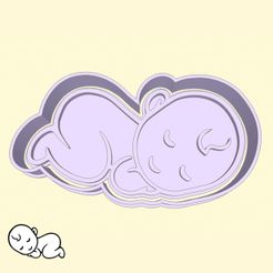 STL file Baby shower cookie cutters - #08 - baby bodysuit (style 3)・3D  printer design to download・Cults