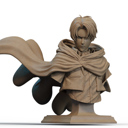 11.596.png Levi Ackerman Büste 3D-Druck