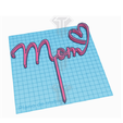 Topper-Mom-06-mom-heart-p.png Mom - Cake Topper for Mother's Day