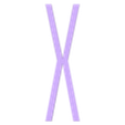 X.stl Letters and Numbers ALIENS | Logo